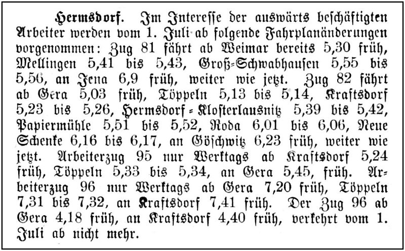 1897-06-11 Hdf Fahrplanaenderungen